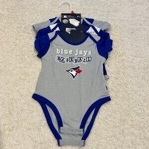 Blue Jay's Baseball Onesies - set of 3, Size 12 month